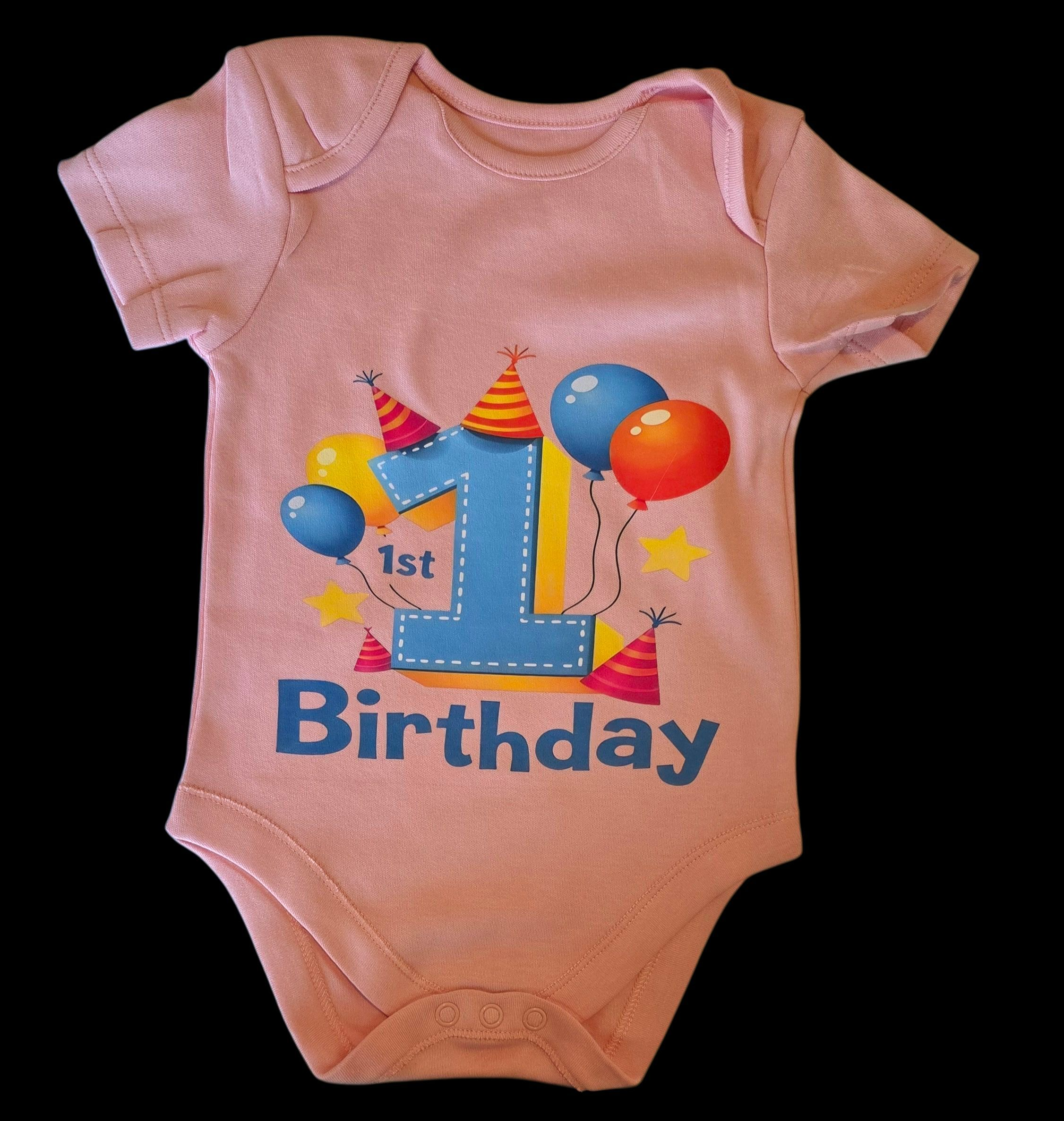 Baby bodysuit printed size 9-12 months
