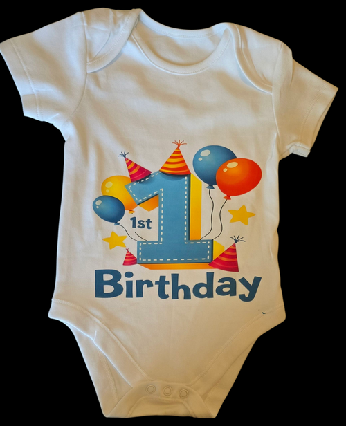 Baby bodysuit printed size 9-12 months