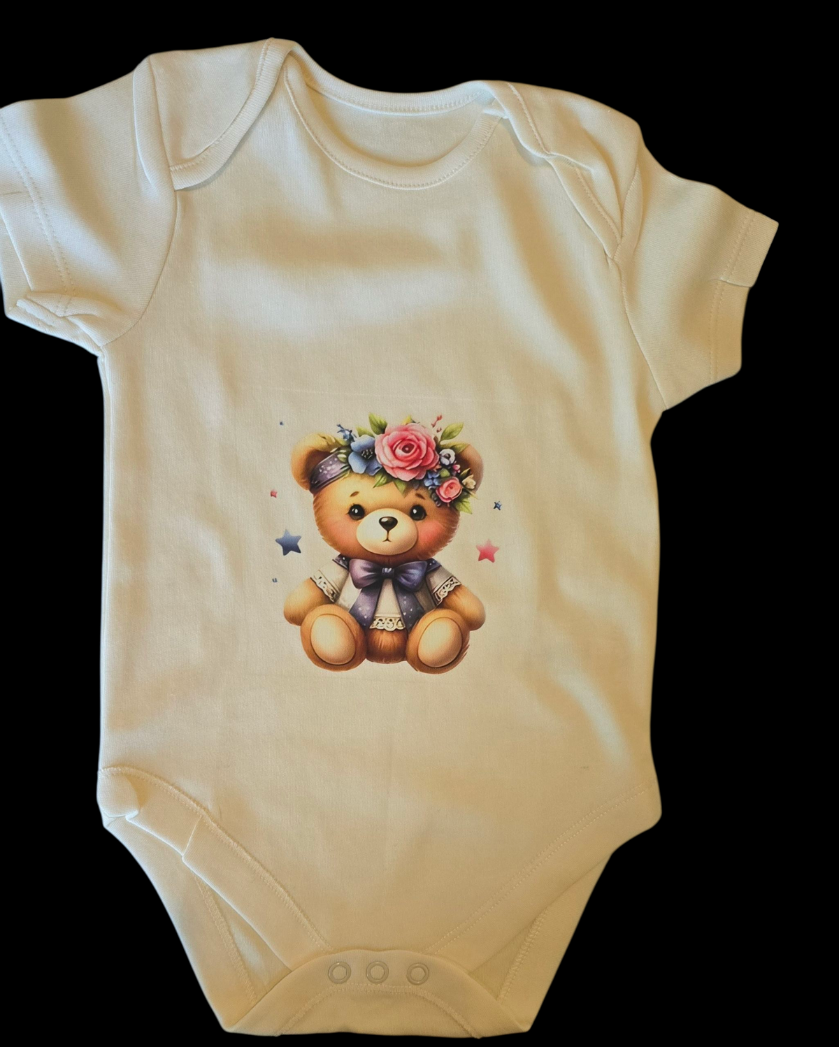 Baby bodysuit printed  size 9-12 months