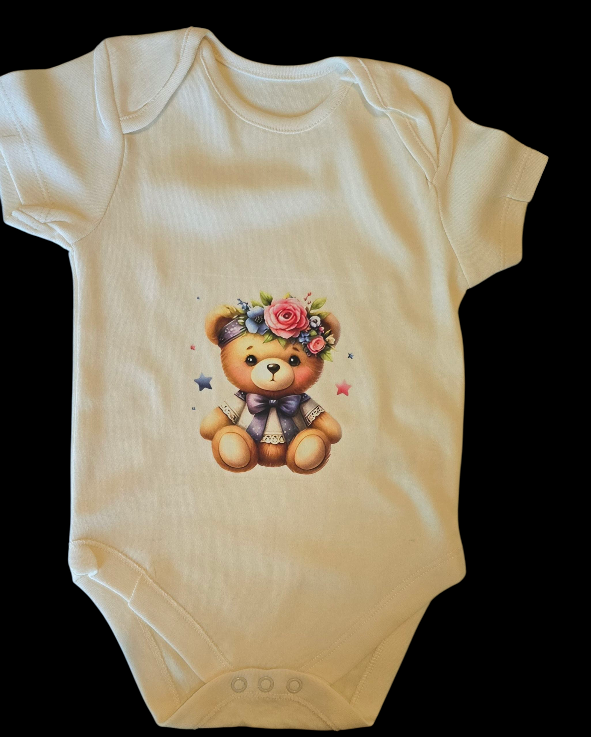 Baby bodysuit printed  size 9-12 months